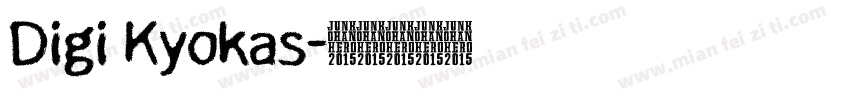 Digi Kyokas字体转换